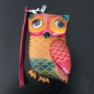 Genuine Leather Owl Bag